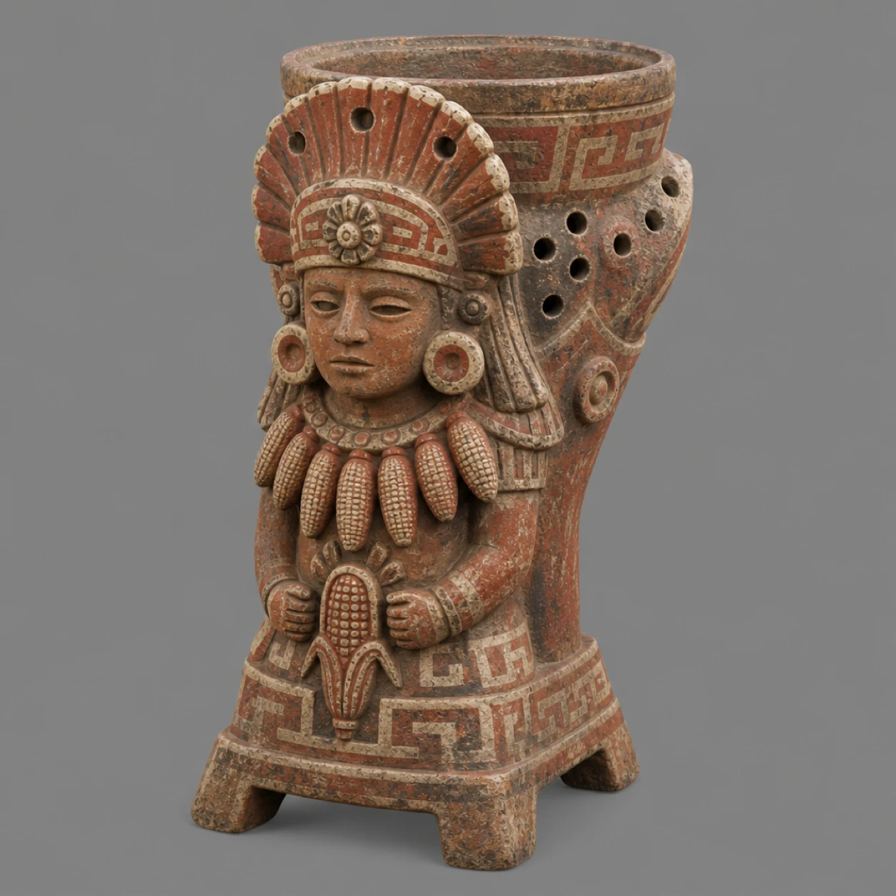 Maize Brazier, Aztec Temple Relics
