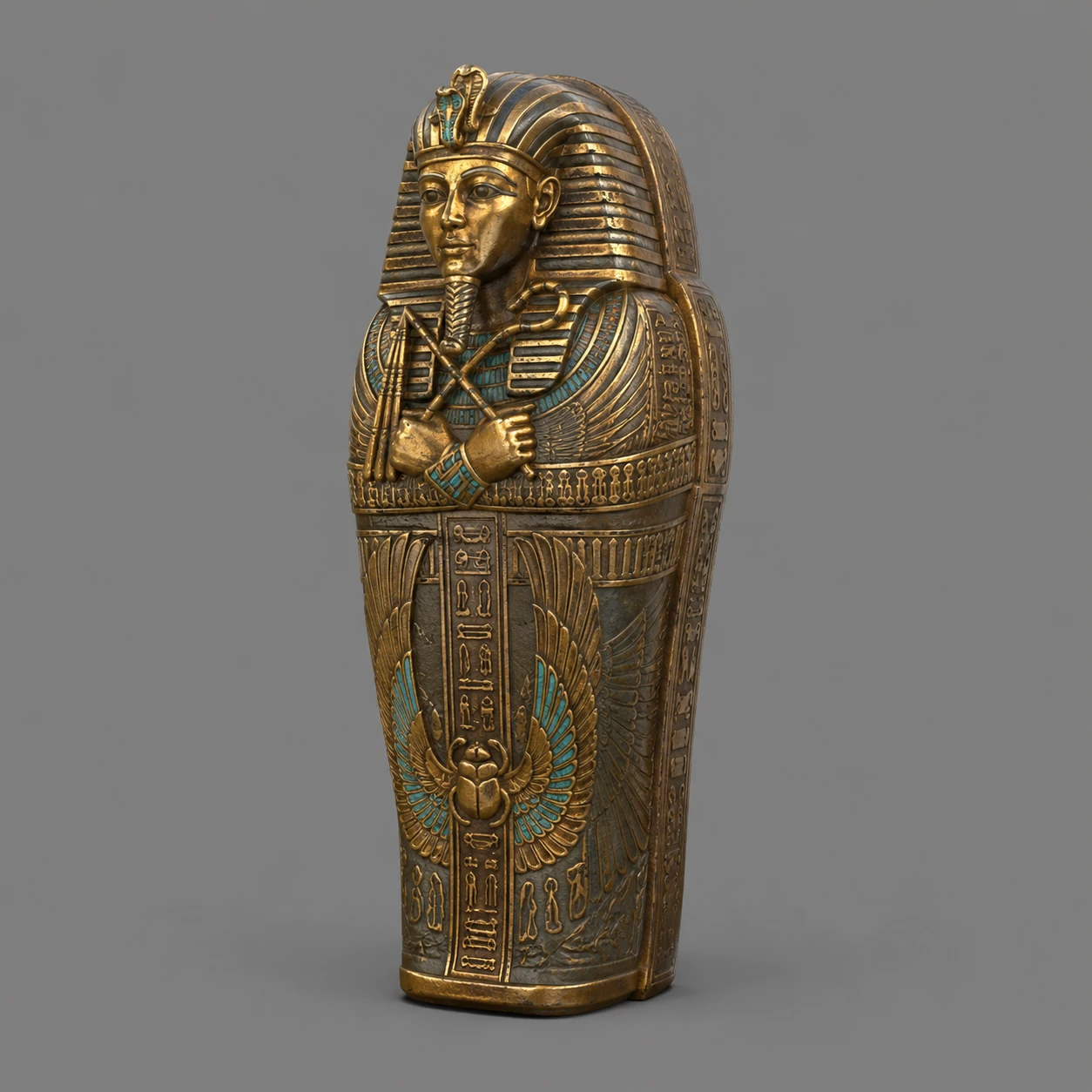 Mini Sarcophagus, Egyptian Tomb Relics